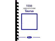 1998 Ford Taurus Owners Manual User Guide Reference Operator Book Fuses Fluids