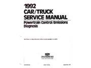 1992 Ford Lincoln Mercury Emissions Diagnostic Procedure Manual Factory OEM