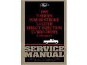 1995 Ford Truck 7.3 Liter Diesel Engine Shop Service Repair Engine Drivetrain