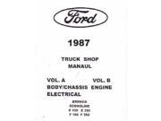 1987 Ford Truck F150 F350 Econoline Shop Service Repair Manual Engine Drivetrain