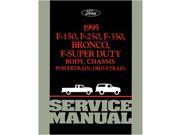 1995 Ford Truck F150 F350 Shop Service Repair Manual Engine Drivetrain Book OEM