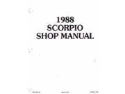 1988 1989 Merkur Scorpio Shop Service Repair Manual Engine Drivetrain Book OEM