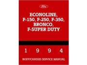 1994 Ford Truck F150 F350 Econoline Shop Service Repair Manual Engine Drivetrain
