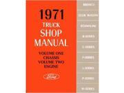 1971 Ford Pickup Truck Bronco Econoline Shop Service Repair Manual Book Engine
