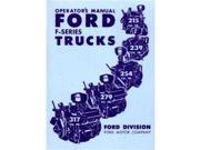 1952 Ford F Series Truck Owners Manual User Guide Reference Operator Book Fuses