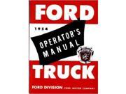1954 Ford Truck Owners Manual User Guide Reference Operator Book Fuses Fluids
