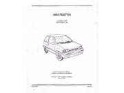 1988 1989 Ford Festiva Shop Service Repair Manual Engine Drivetrain Book OEM