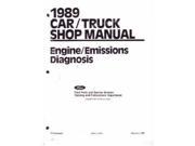 1989 Ford Lincoln Mercury Emissions Diagnosis Procedure Manual Factory OEM