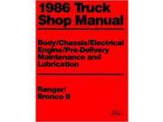 1986 Ford Bronco ll Ranger Shop Service Repair Manual Engine Drivetrain Book OEM