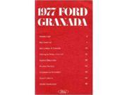 1977 Ford Granada Owners Manual User Guide Operator Book Fuses Fluids OEM