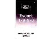 1990 Ford Escort Owners Manual User Guide Operator Book Fuses Fluids OEM