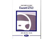 2001 Ford Escort Owners Manual User Guide Operator Book Fuses Fluids OEM