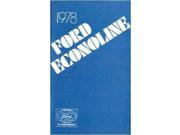 1978 Ford Econoline Van Owners Manual User Guide Operator Book Fuses Fluids OEM