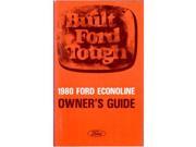1980 Ford Econoline Van Owners Manual User Guide Operator Book Fuses Fluids OEM
