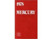 1978 Mercury Marquis Owners Manual User Guide Operator Book Fuses Fluids OEM