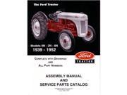 1939 1950 1951 1952 Ford Tractor 9N 2N 8N Parts Numbers Book Manual Factory