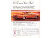 1966 Ford Galaxie Ltd Sales Page Literature Advertisement Piece Options Book