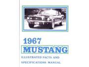 1967 Ford Mustang Facts Features Sales Brochure Literature Advertisement Options