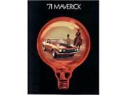 1971 Ford Maverick Sales Folder Literature Piece Advertisement Options Specs
