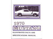 1970 Ford Mustang Facts Features Sales Brochure Literature Options Colors Specs