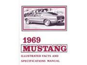 1969 Ford Mustang Facts Features Sales Brochure Literature Options Colors Specs