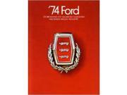 1974 Ford Custom Galaxie Ltd Sales Brochure Literature Piece Options Book