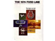 1974 Ford Sales Brochure Literature Advertisement Piece Options Colors Book