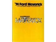 1974 Ford Maverick Sales Brochure Literature Advertisement Piece Options Book