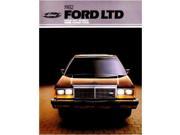 1982 Ford Ltd Sales Brochure Literature Book Piece Dealer Advertisement