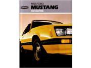 1982 Ford Mustang Sales Brochure Literature Book Piece Dealer Advertisement