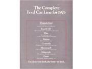 1975 Ford Sales Brochure Literature Book Colors Options Specification