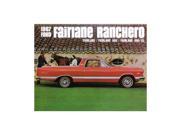 1967 Ford Fairlane Ranchero Sales Brochure Literature Advertisement Options