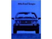 1984 Ford Tempo Sales Brochure Literature Book Piece Dealer Advertisement