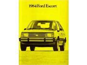 1984 Ford Escort Sales Brochure Literature Book Piece Dealer Advertisement
