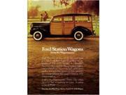 1976 Ford Station Wagon Sales Folder Literature Piece Advertisement Options