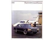 1985 Ford Crown Victoria Sales Brochure Literature Piece Dealer Advertisement