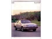1985 Ford Exp Sales Brochure Literature Book Piece Dealer Advertisement