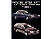 1986 Ford Taurus Sales Folder Literature Book Piece Dealer Advertisement