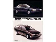 1986 Ford Taurus Features Sales Page Literature Book Piece Dealer Advertisement