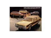 1978 Ford Station Wagon Sales Brochure Literature Book Options Specification