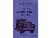 1949 Ford Pickup Truck Owners Manual User Guide Reference Operator Book Fuses