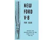 1936 Ford V 8 V8 Car Instruction Owners Manual User Guide Reference Operator