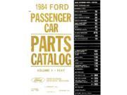 1984 Ford Part Numbers Book List Guide Manual Interchange Illustrations Factory