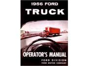 1956 Ford Truck Owners Manual User Guide Reference Operator Book Fuses Fluids