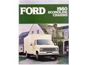 1980 Ford Econoline Sales Brochure Literature Advertisement Options Specs