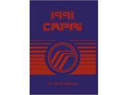 1991 Mercury Capri Shop Service Repair Manual Engine Drivetrain Electrical Body