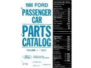 1986 FORD Parts Book Numbers Book Interchange Illustrations OEM