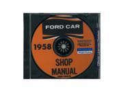 1958 Ford Car Shop Service Repair Manual CD Engine Drivetrain Electrical OEM