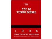 1994 Ford Truck 7.3 Liter Diesel Engine Shop Service Repair Manual Book Engine