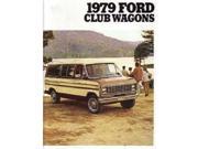 1979 Ford Econoline Club Wagon Sales Brochure Literature Piece Advertisement